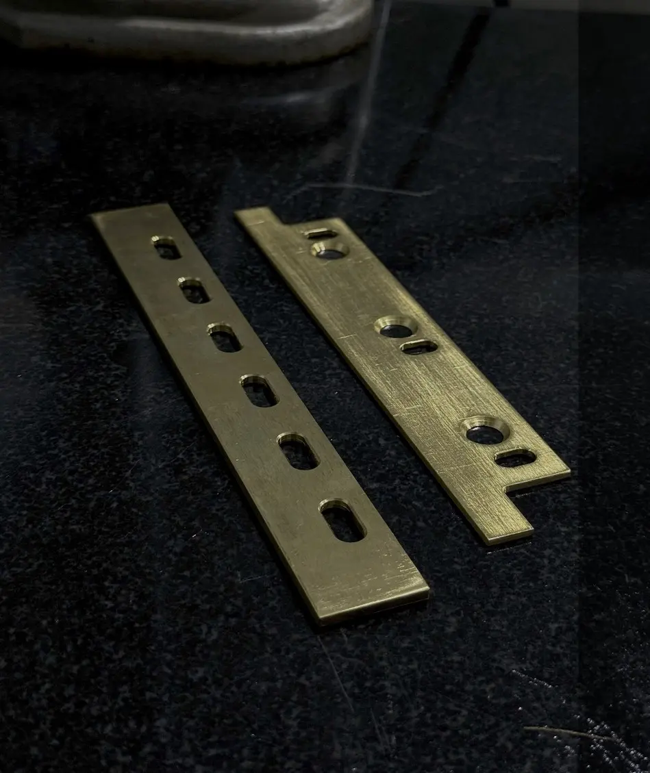 detalhe de peça usinada